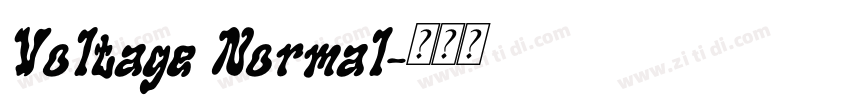 Voltage Normal字体转换